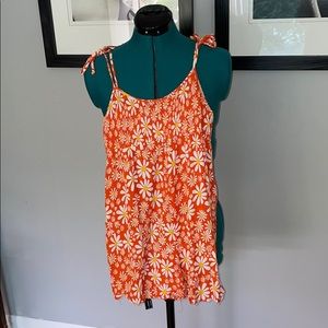 Urban outfitters flower print romper Medium
